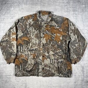Spartan Realtree Jacket Mens Large Vintage 90s Camoflage Hunting Made in USA